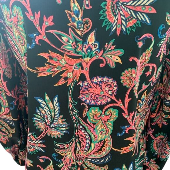 Black Multi Colored Light Weight Mini Dress Size Medium by SAGE NWT - Picture 2 of 5